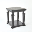 Global Views Josephine Side Table-Blackened Oak