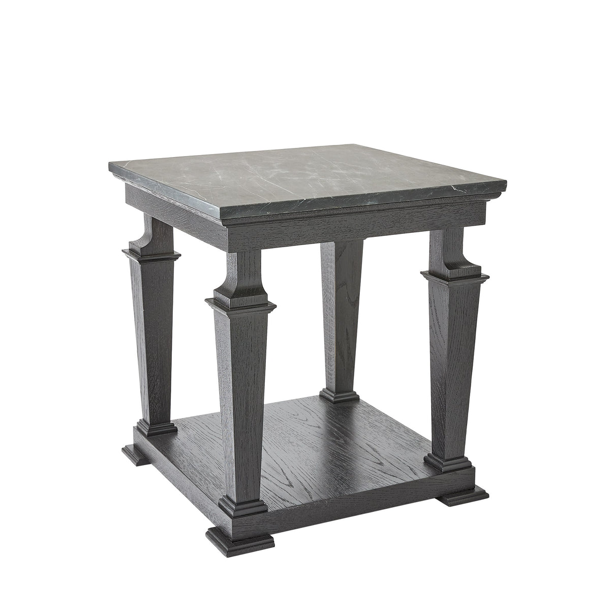 Global Views Josephine Side Table-Blackened Oak