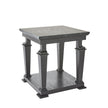 Global Views Josephine Side Table-Blackened Oak