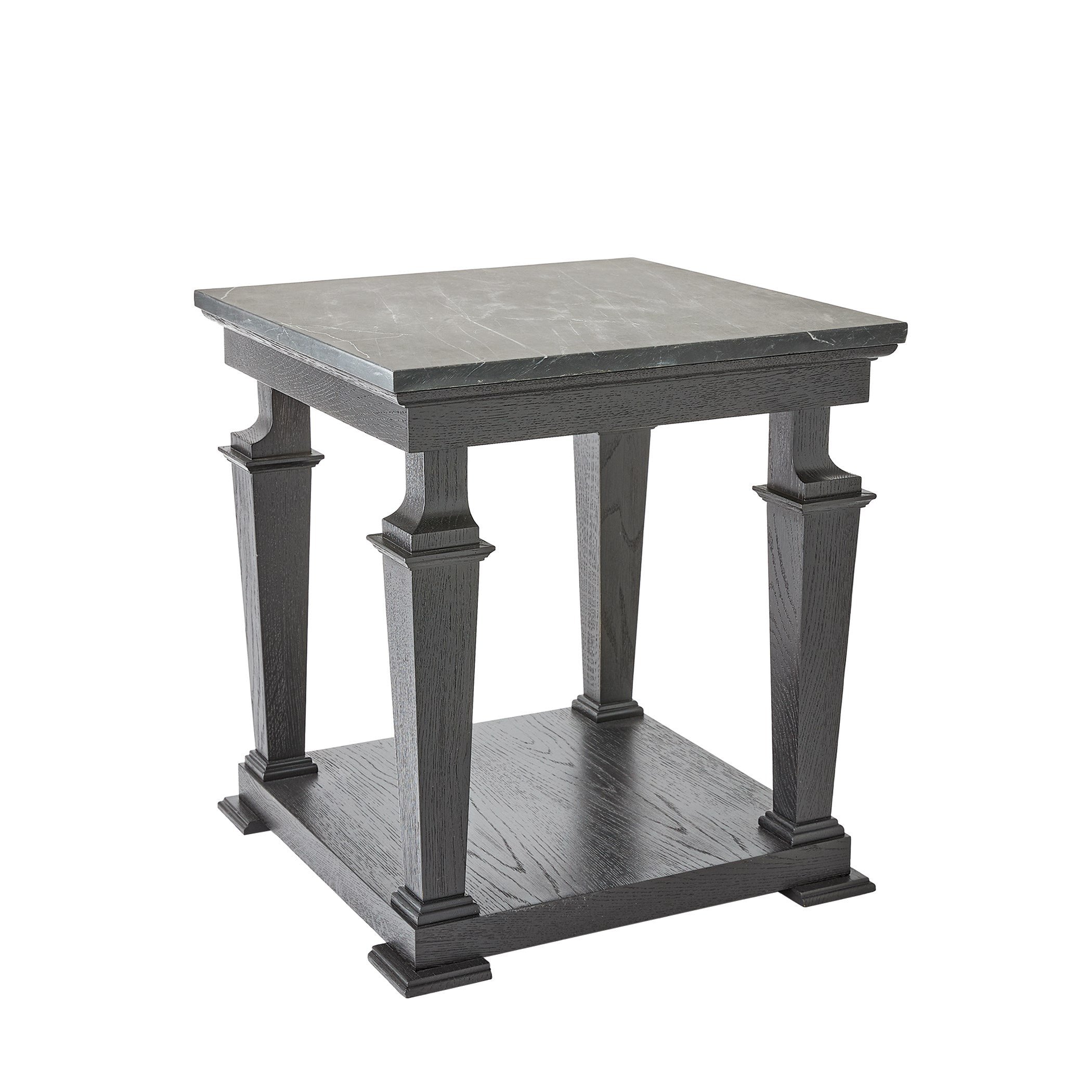 Global Views Josephine Side Table-Blackened Oak