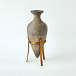 Global Views Amphora Alabaster Vase Grey