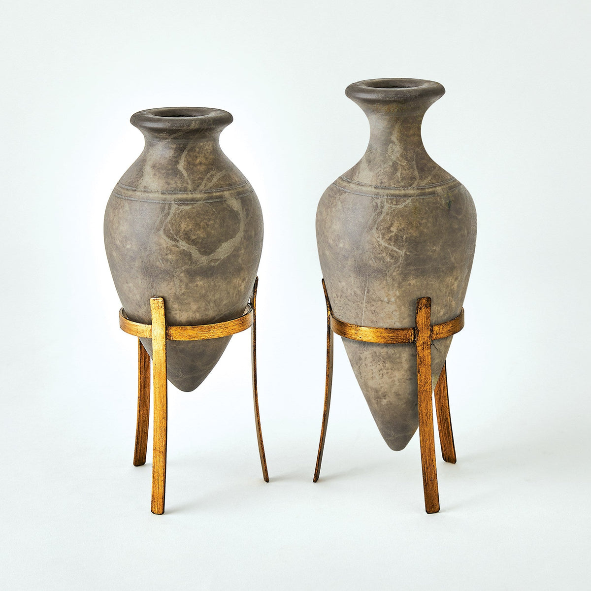 Global Views Amphora Alabaster Vase