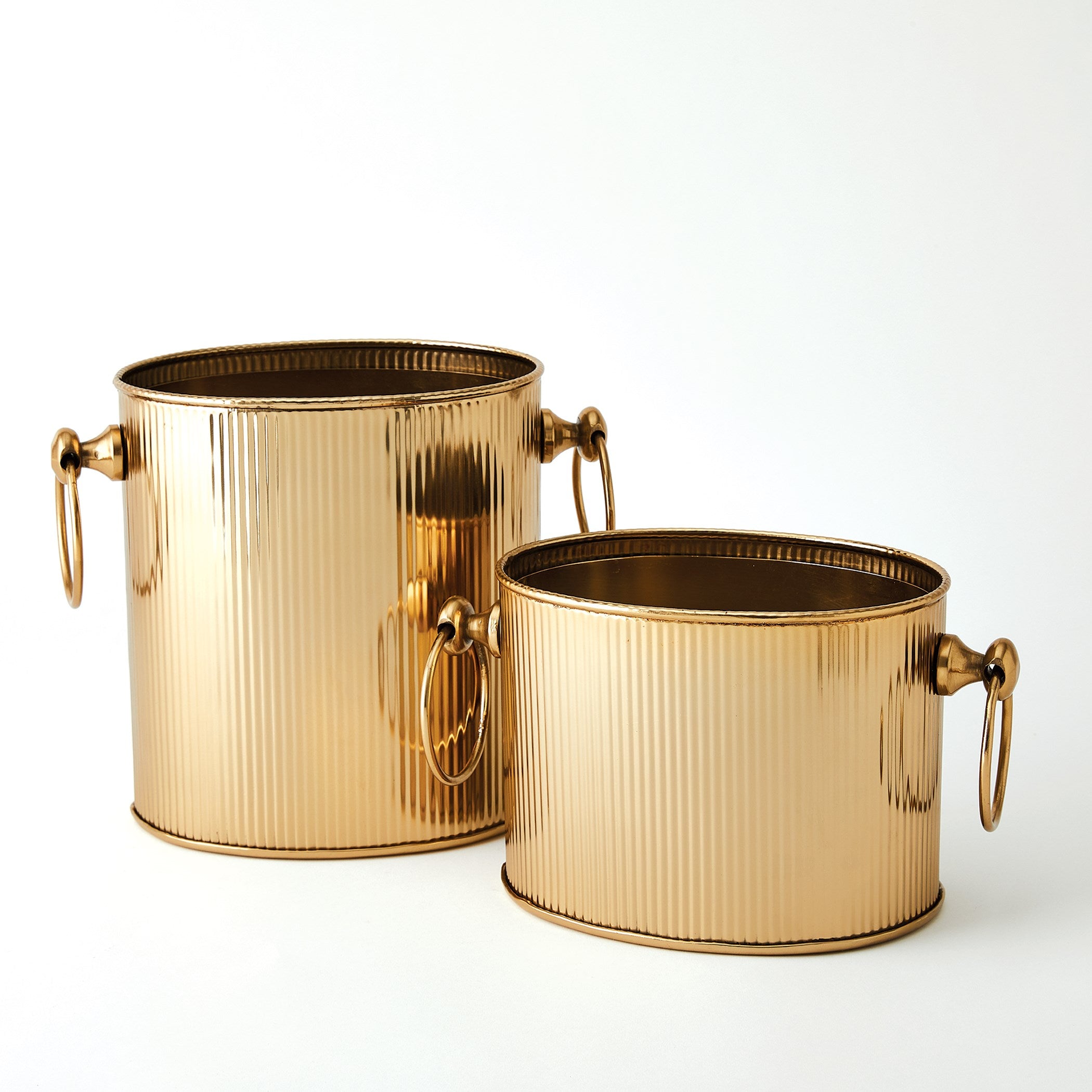Global Views Winston Ice Bucket Brass