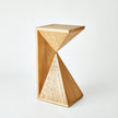 Global Views Asymmetrical Angle Side Table