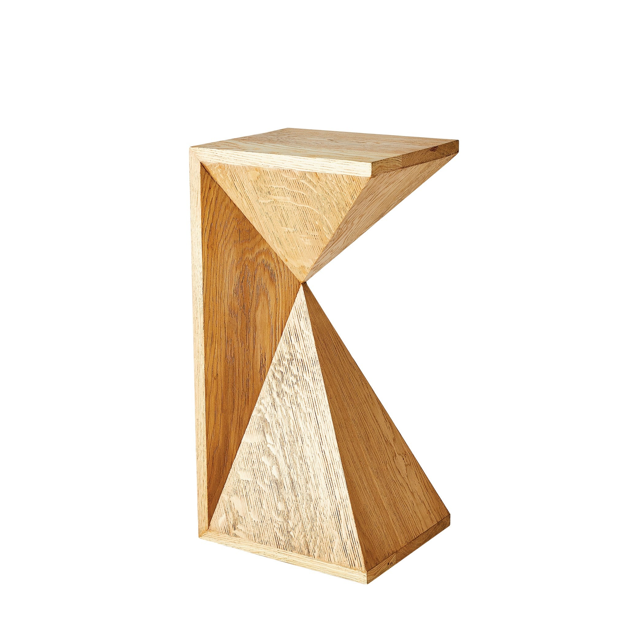 Global Views Asymmetrical Angle Side Table