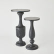 Global Views Vessel Side Table-Black-Lg