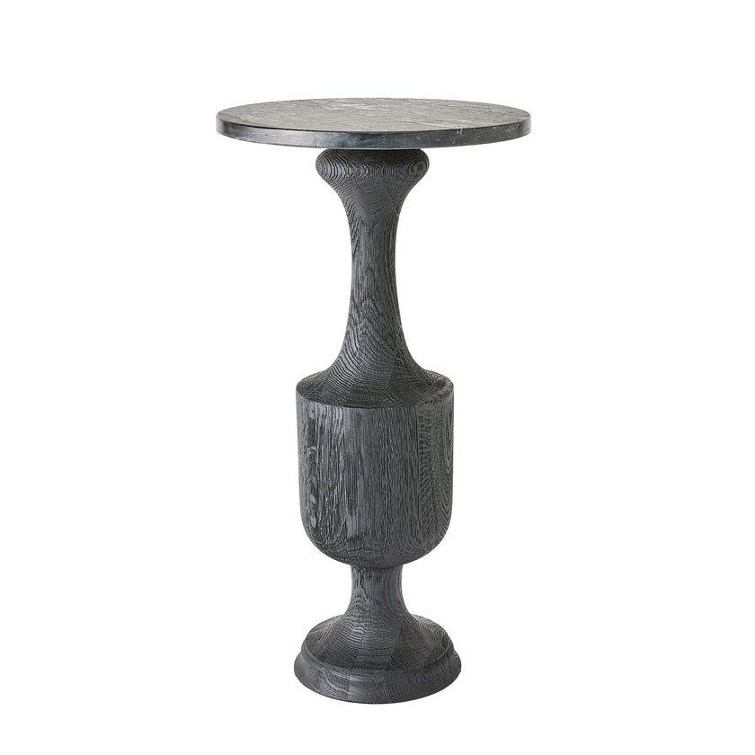 Global Views Vessel Side Table-Black-Lg