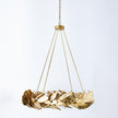 Global Views Laurel Chandelier-Brass