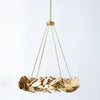 Global Views Laurel Chandelier-Brass