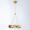 Global Views Laurel Chandelier-Brass