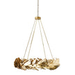 Global Views Laurel Chandelier-Brass