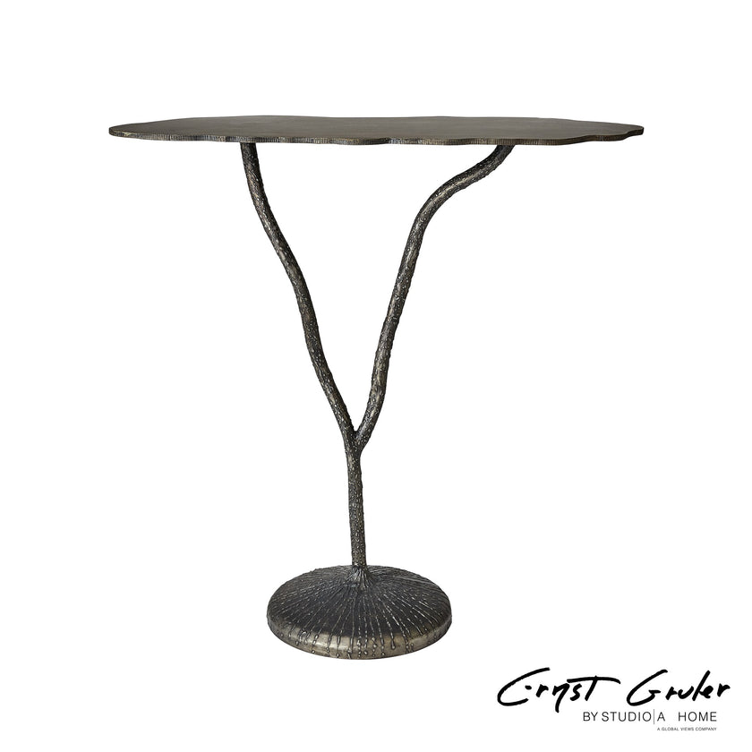 Global Views Forest Blossom Console-Natural Iron