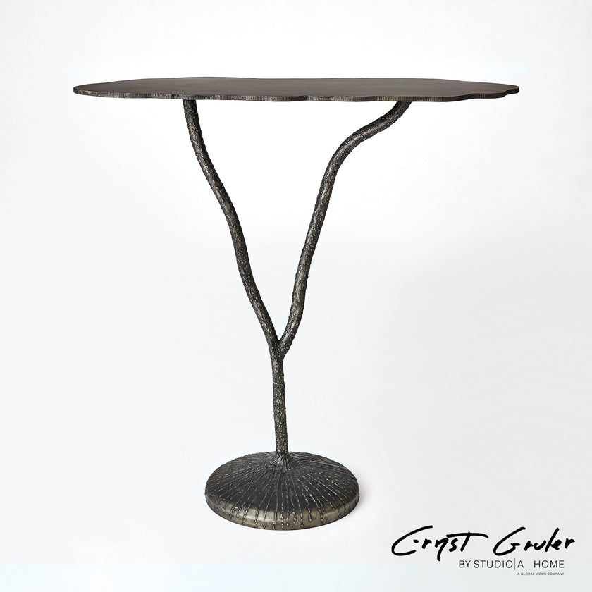Global Views Forest Blossom Console-Natural Iron