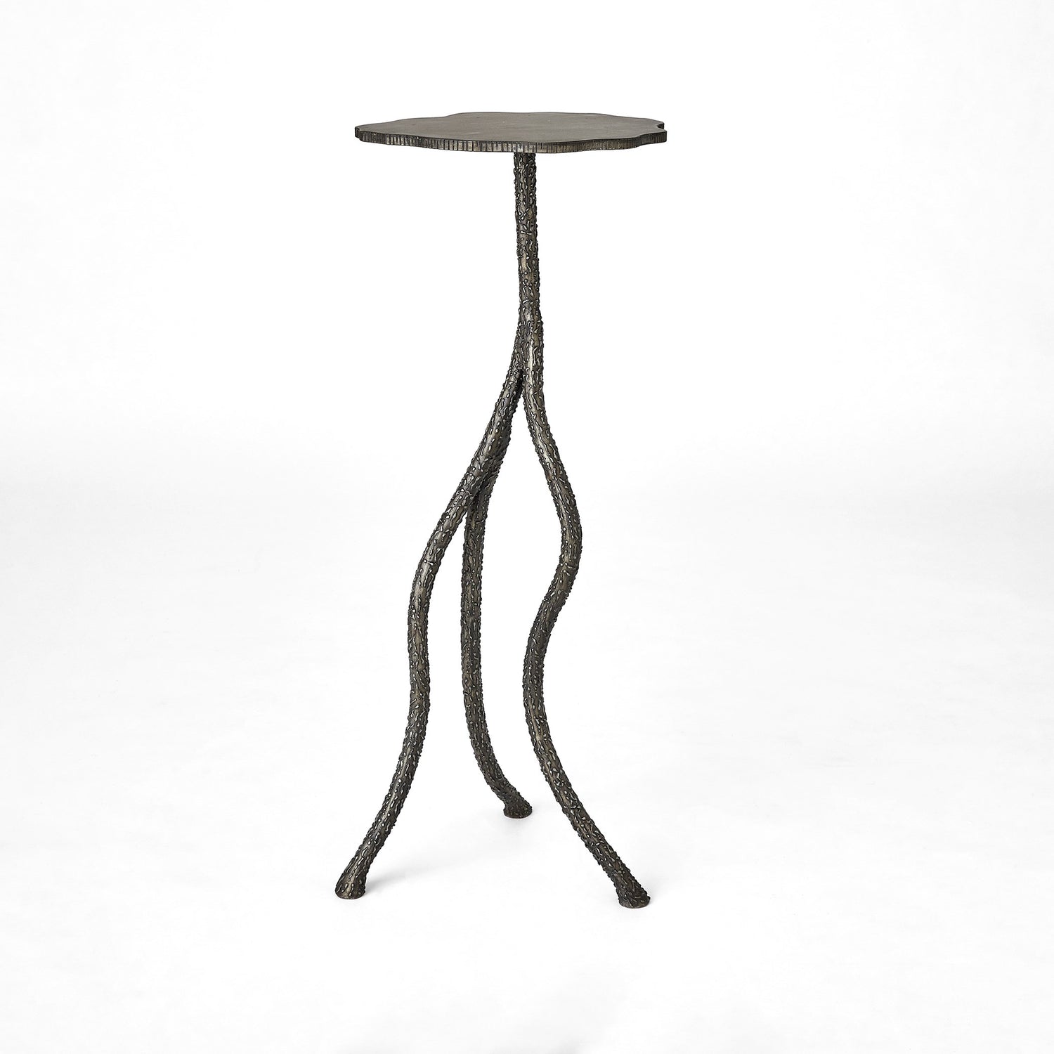 Global Views Forest Blossom Pedestal Natural Iron