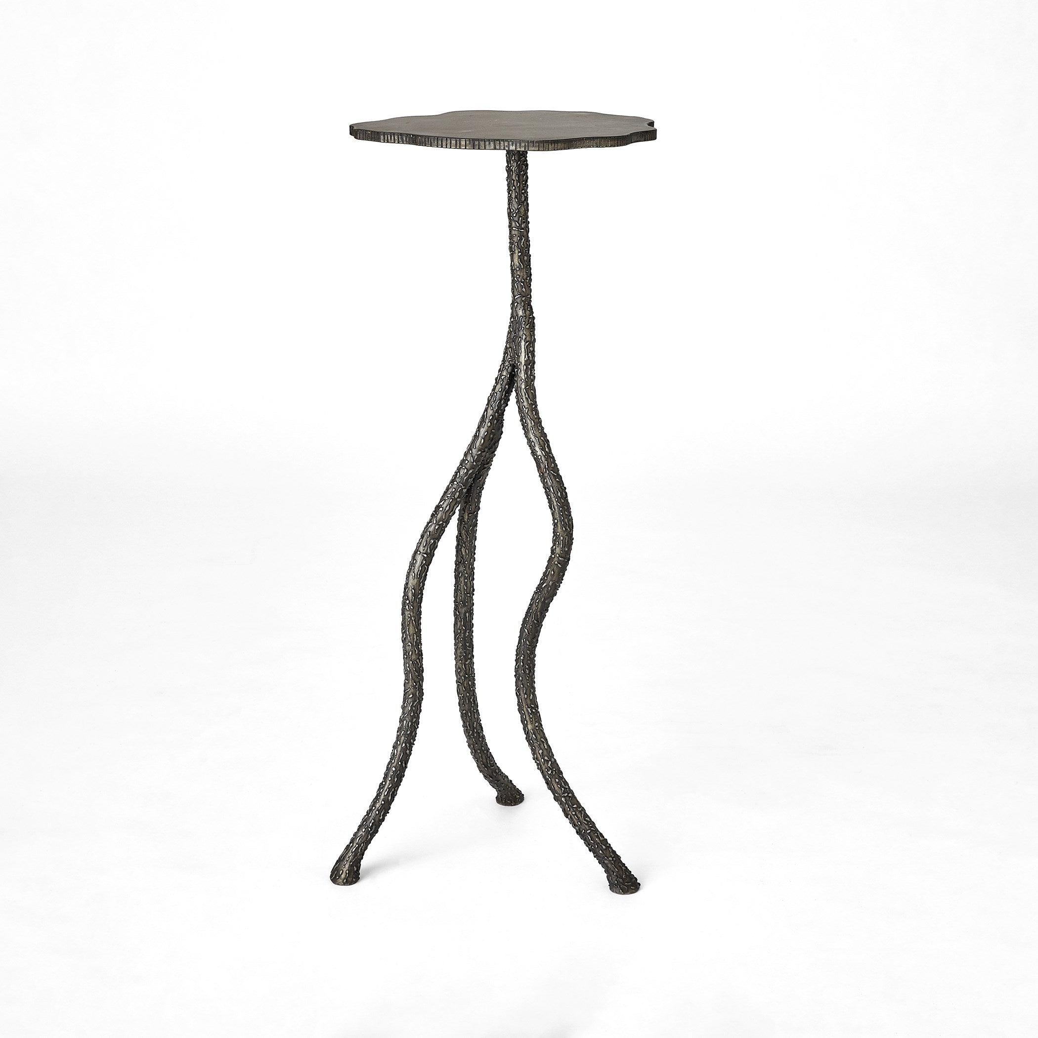 Global Views Forest Blossom Pedestal Natural Iron