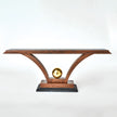 Global Views Colby Console Walnut/Brass