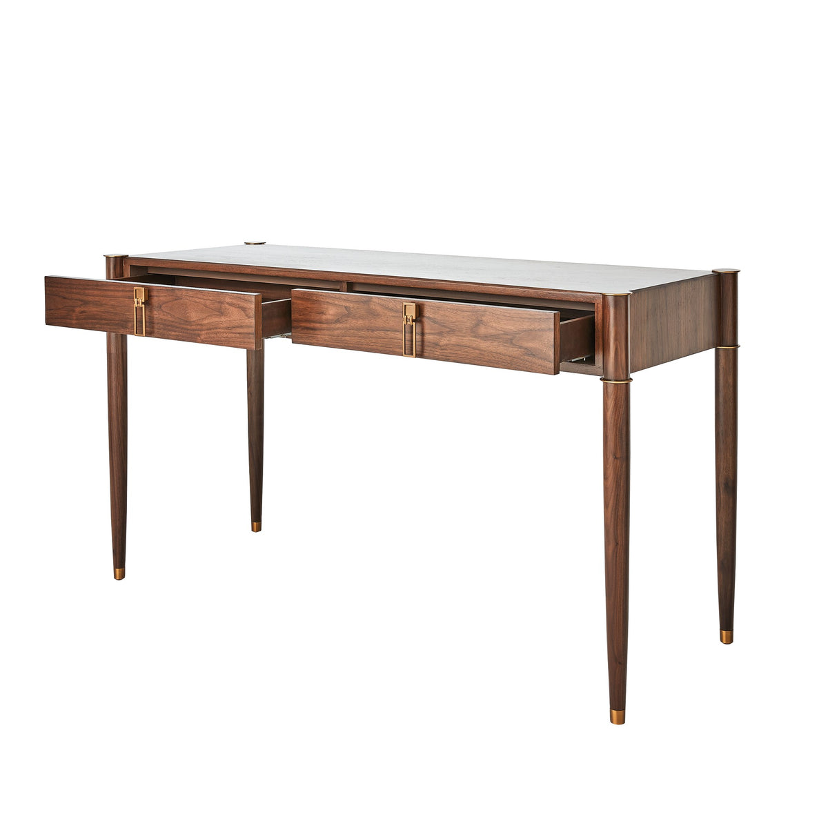 Global Views Triple Curve Desk Walnut