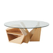 Global Views Spectrum Cocktail Table-Oak