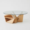 Global Views Spectrum Cocktail Table-Oak