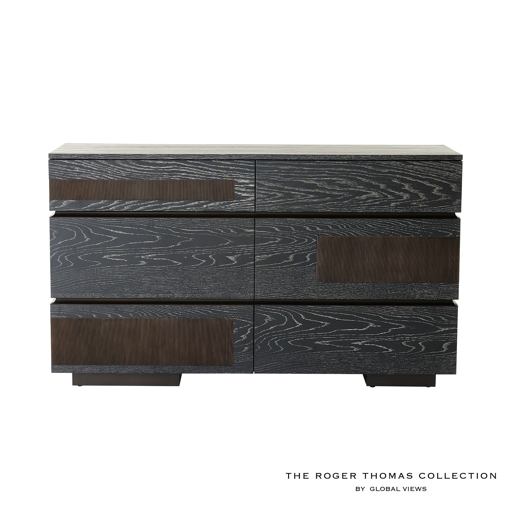 Global Views Brazil Dresser-Black Cerused Oak
