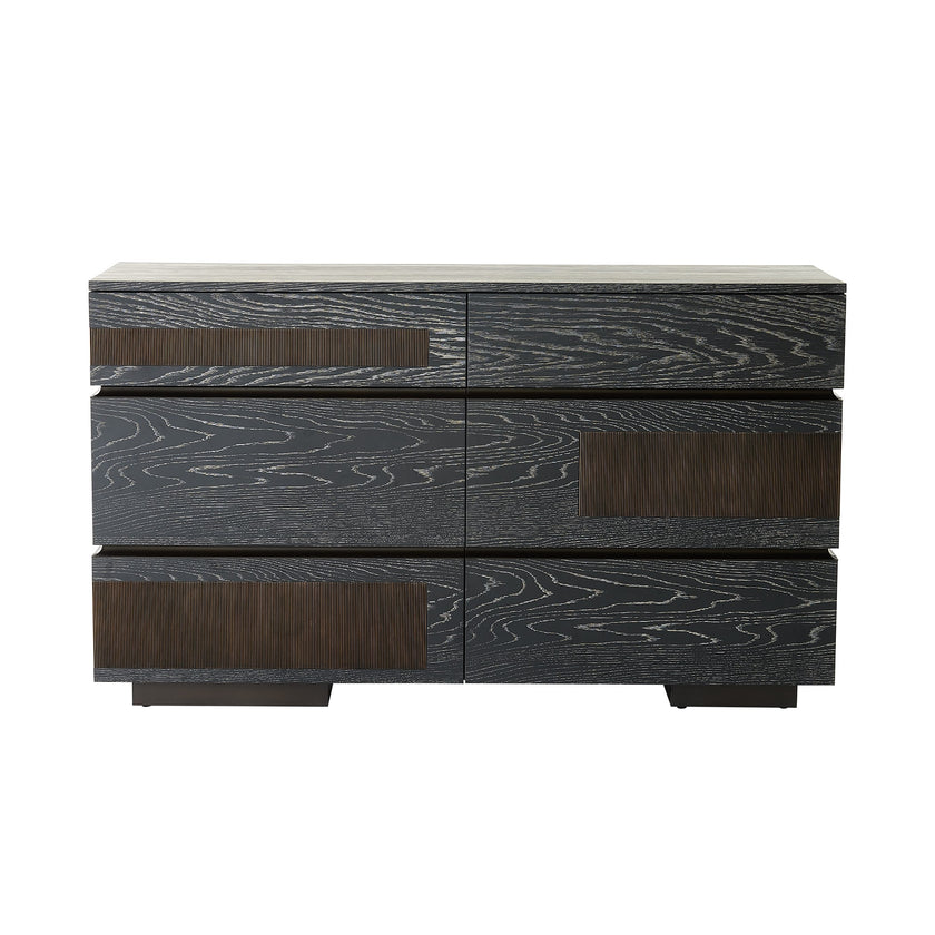 Global Views Brazil Dresser-Black Cerused Oak