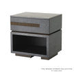 Global Views Brazil Bedside Chest-Left-Black Cerused Oak