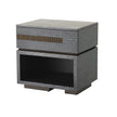 Global Views Brazil Bedside Chest-Left-Black Cerused Oak