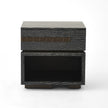 Global Views Brazil Bedside Chest-Left-Black Cerused Oak