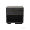 Global Views Brazil Bedside Chest-Right-Black Cerused Oak