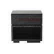 Global Views Brazil Bedside Chest-Right-Black Cerused Oak