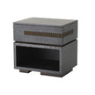 Global Views Brazil Bedside Chest-Right-Black Cerused Oak