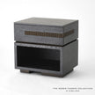 Global Views Brazil Bedside Chest-Right-Black Cerused Oak