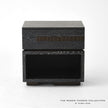 Global Views Brazil Bedside Chest-Right-Black Cerused Oak
