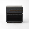 Global Views Brazil Bedside Chest-Right-Black Cerused Oak