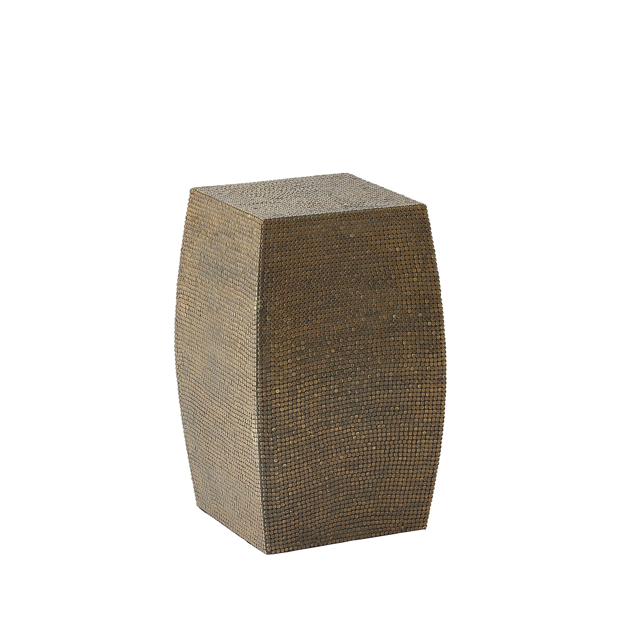 Global Views Lames Table Aged Brass