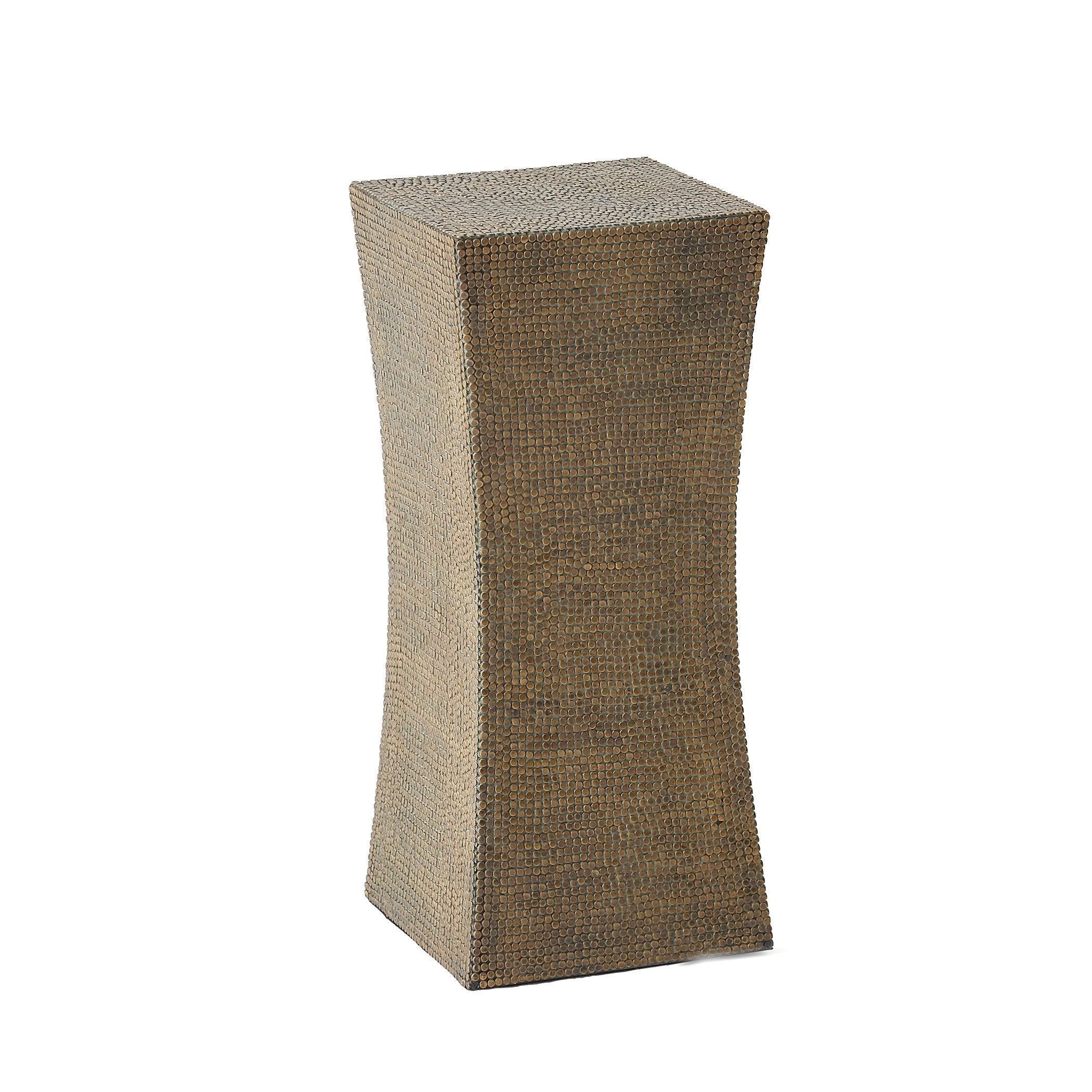 Global Views Lames Table Aged Brass