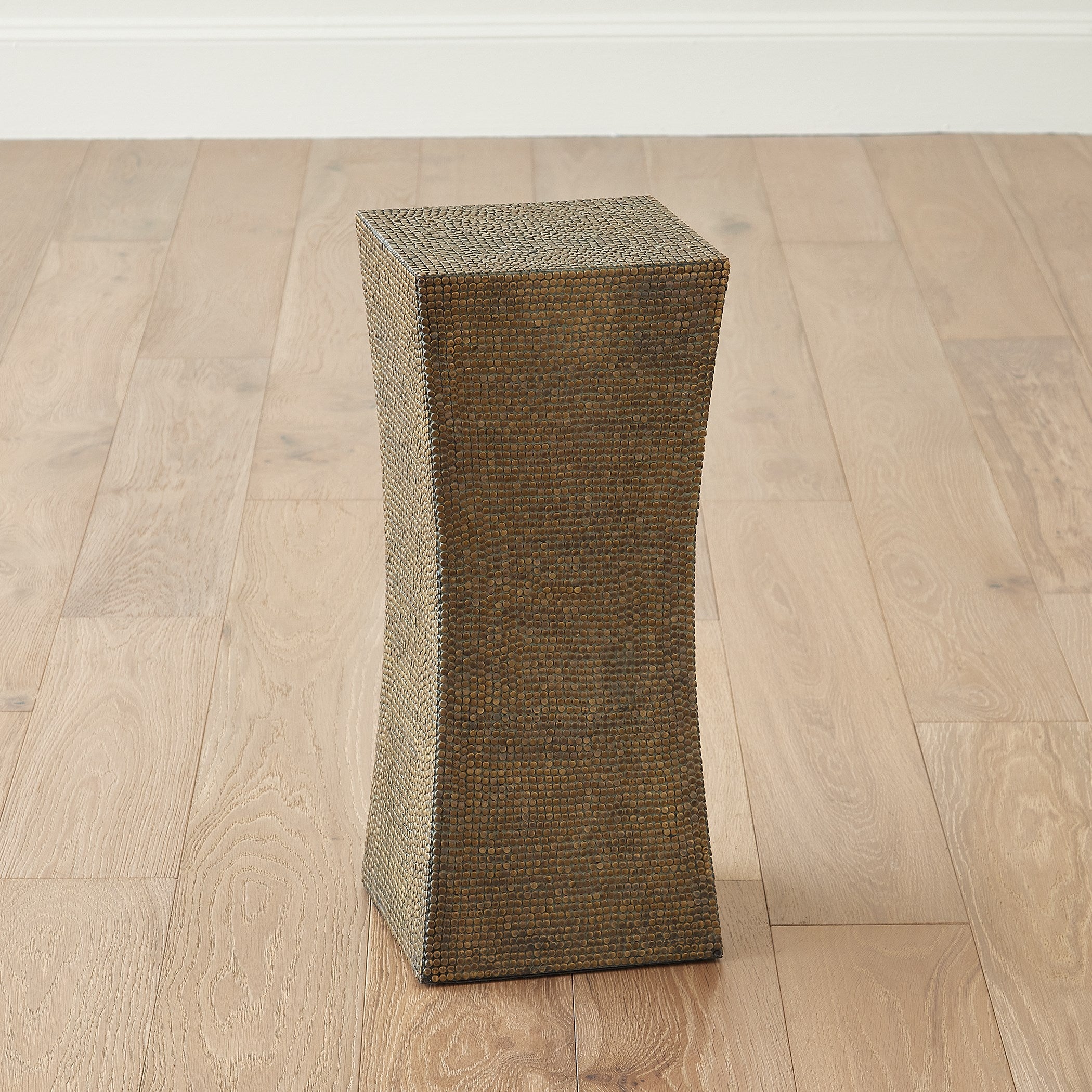 Global Views Lames Table Aged Brass