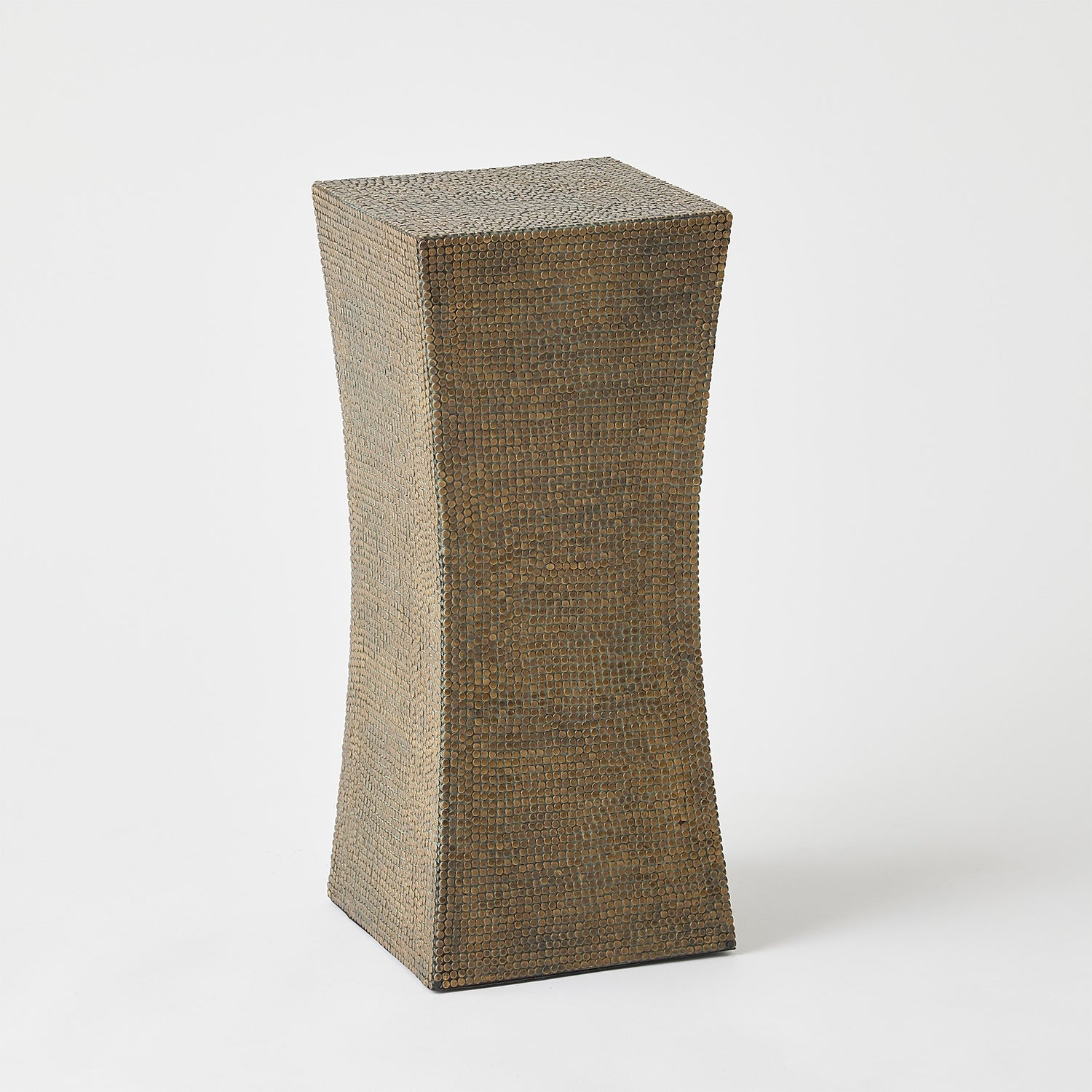 Global Views Lames Table Aged Brass