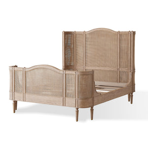 Global Views Josephine King Bed-Bleached Oak