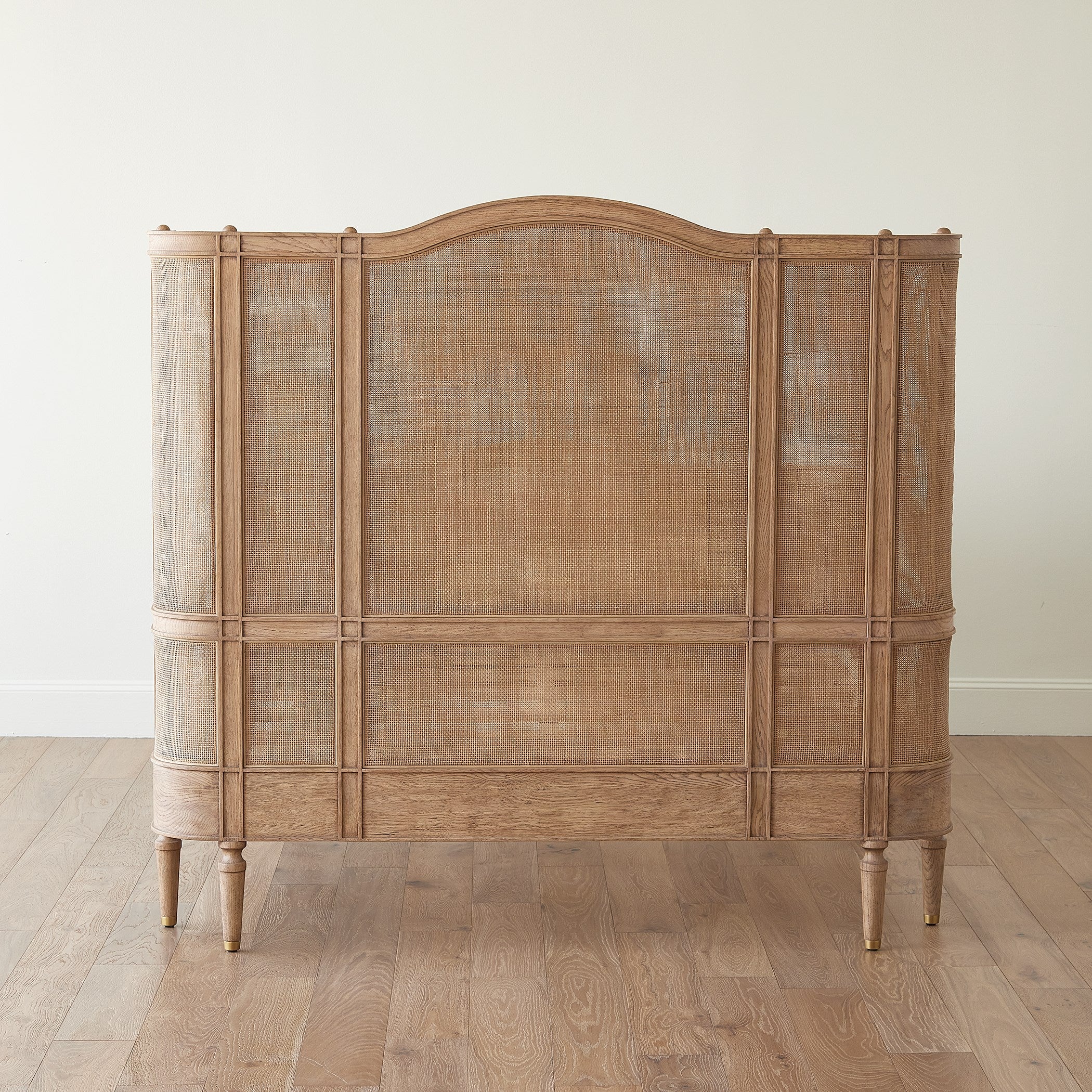 Global Views Josephine King Bed-Bleached Oak