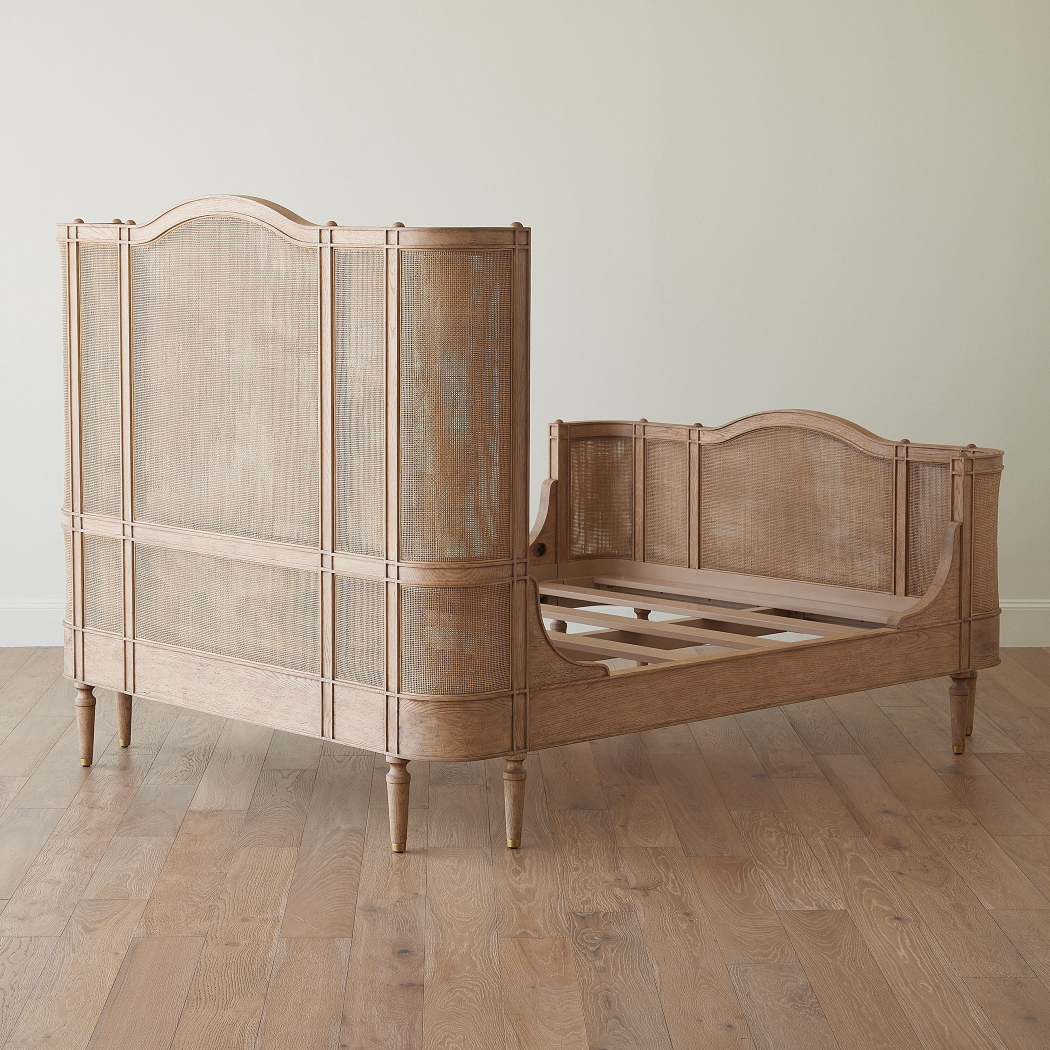 Global Views Josephine Queen Bed-Bleached Oak