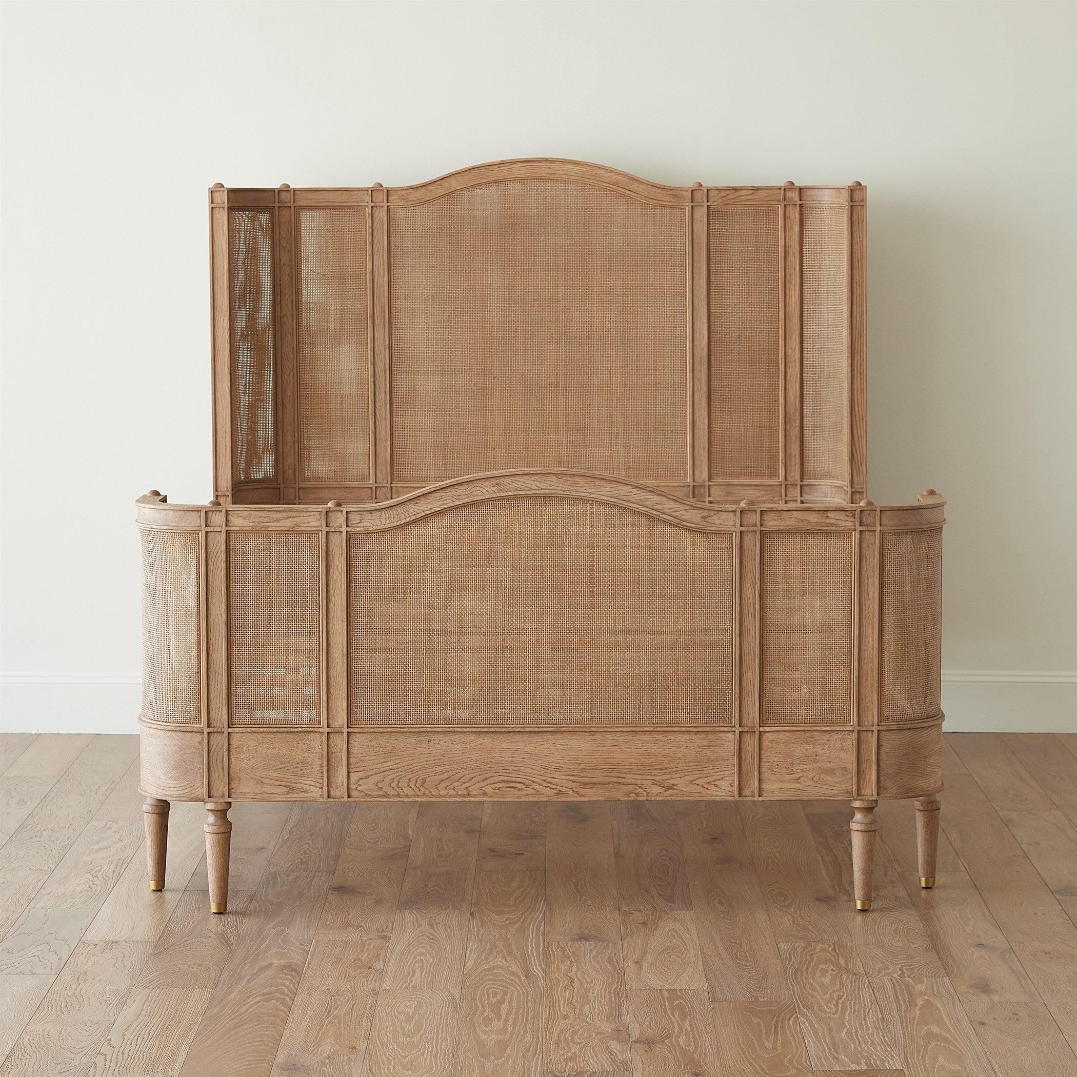 Global Views Josephine King Bed-Bleached Oak