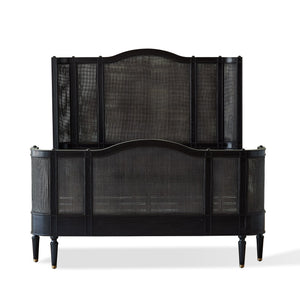 Global Views Josephine King Bed-Blackened Oak