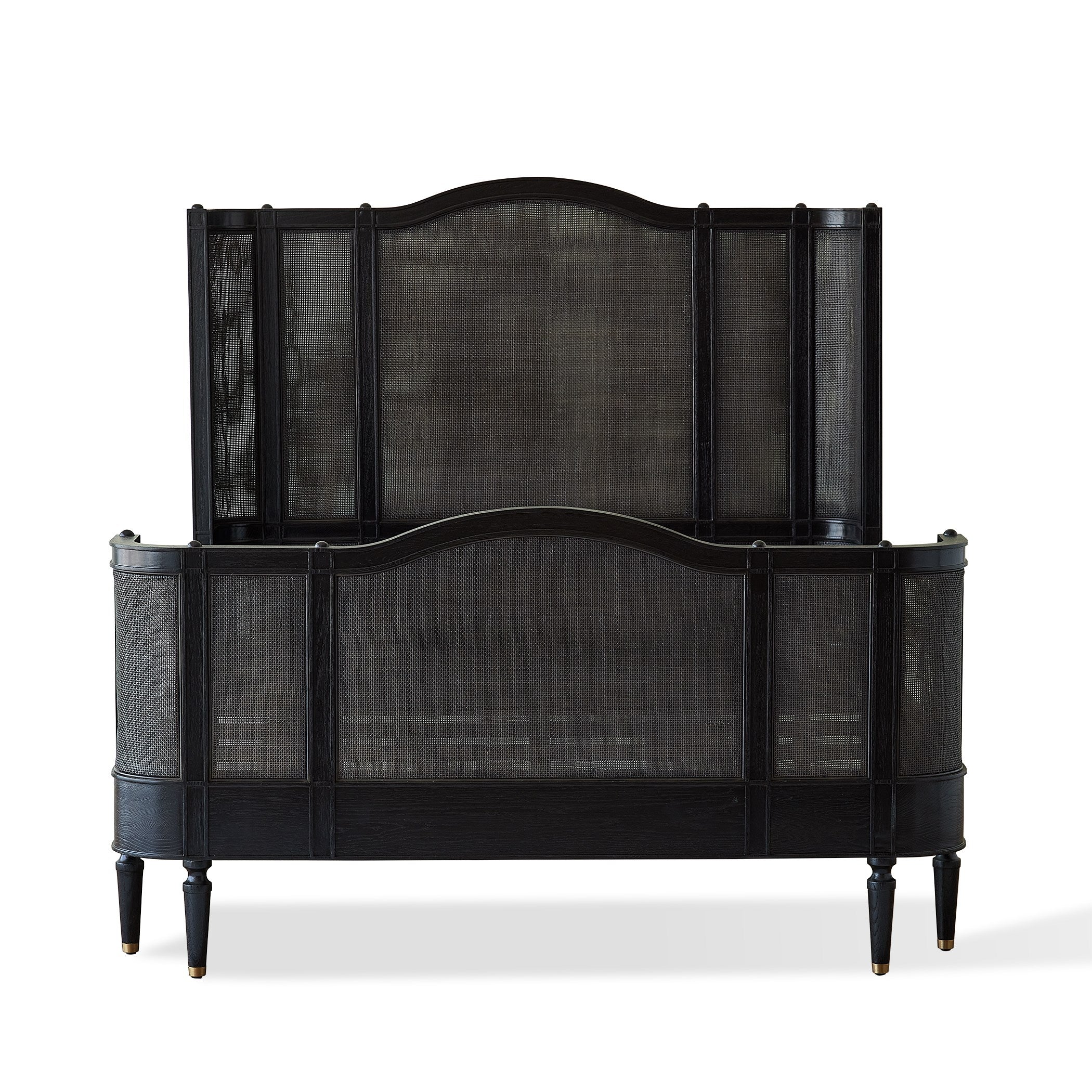 Global Views Josephine King Bed-Blackened Oak