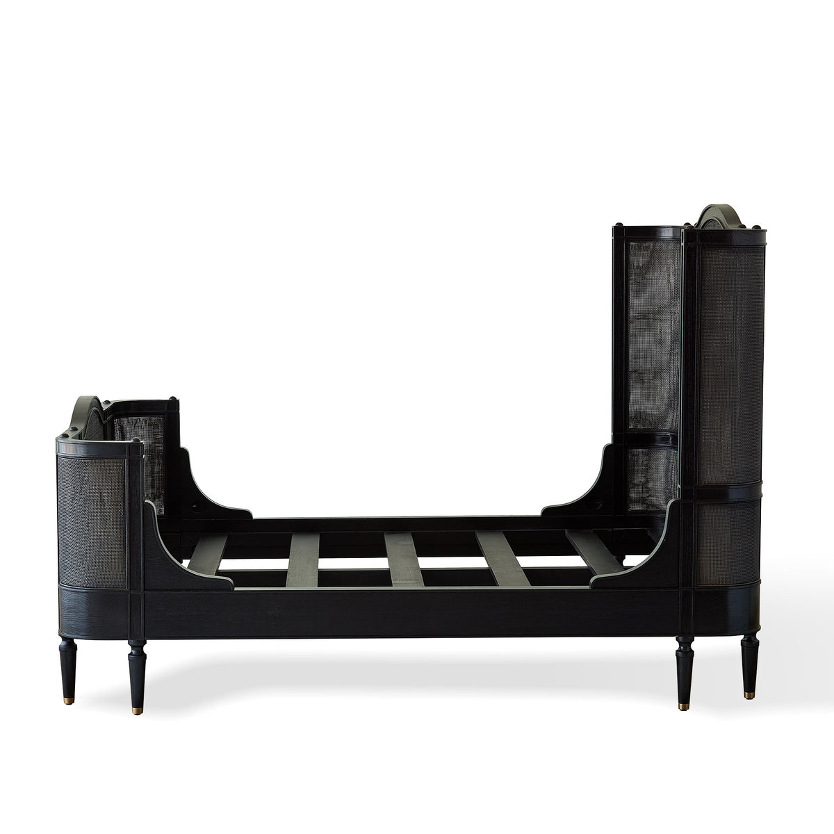 Global Views Josephine King Bed-Blackened Oak