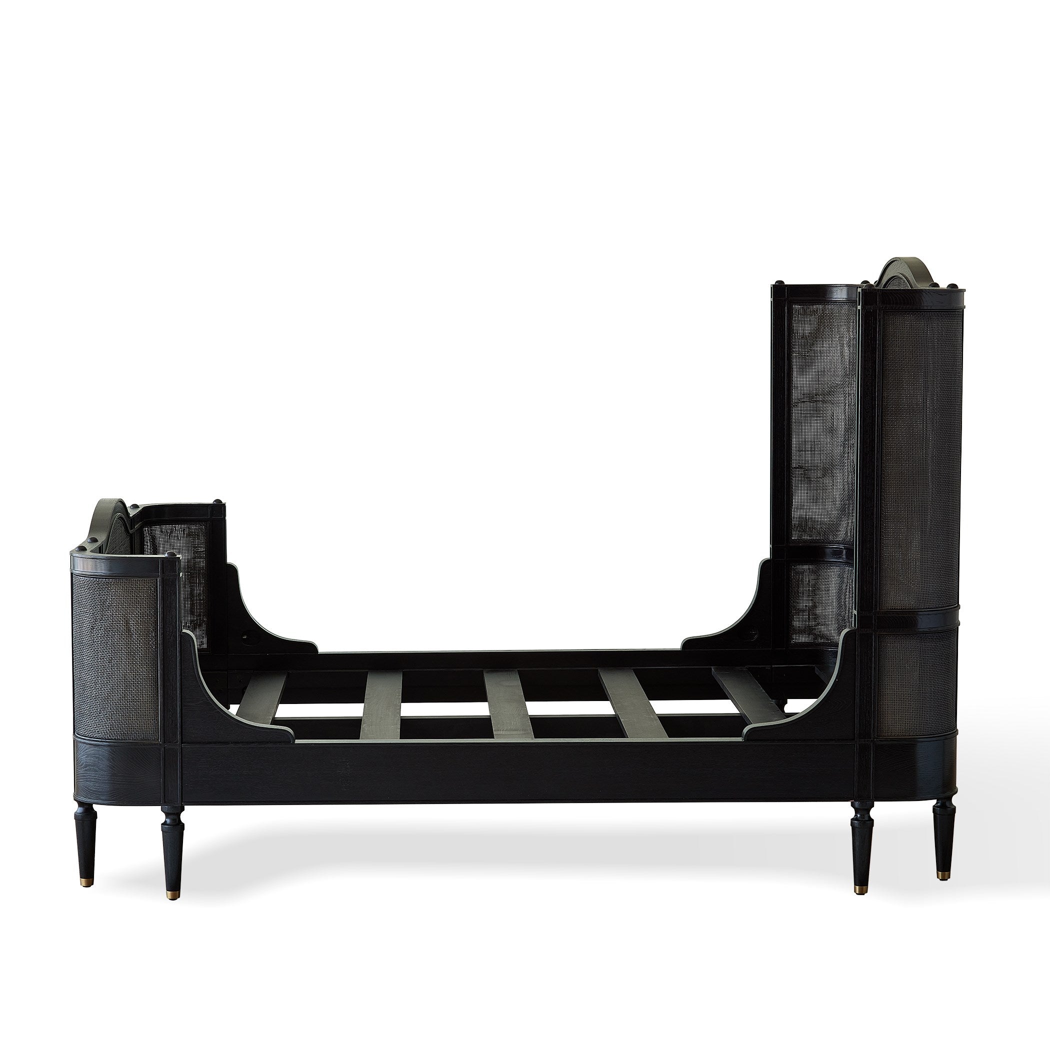 Global Views Josephine King Bed-Blackened Oak