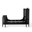 Global Views Josephine Queen Bed-Blackened Oak