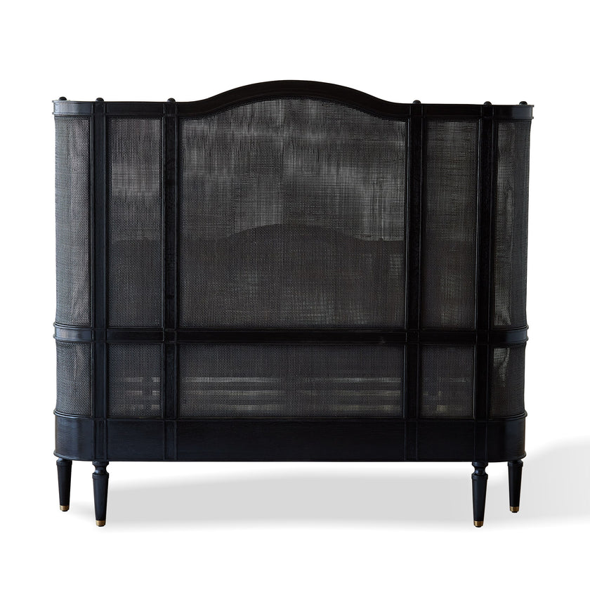 Global Views Josephine King Bed-Blackened Oak