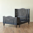 Global Views Josephine King Bed-Blackened Oak