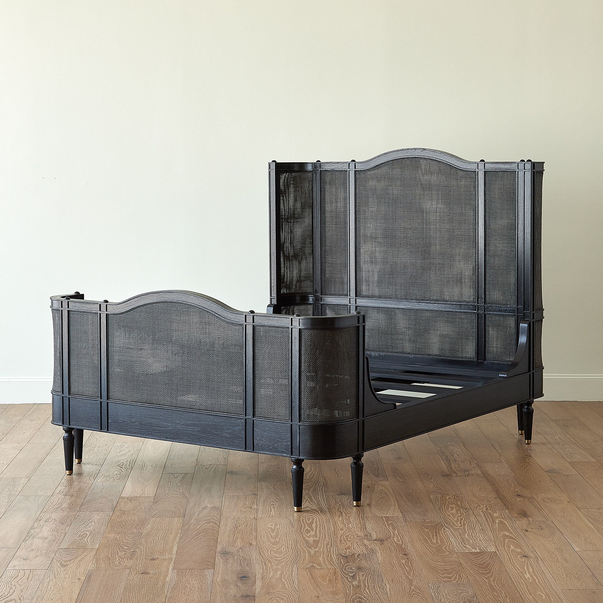 Global Views Josephine King Bed-Blackened Oak